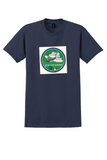 Air New Zealand T-Shirt - Vintage The Flying Kiwi Bag Sticker - Navy