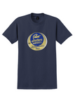 Southern Airways T-Shirt - Vintage Serves Seven Southern States Sticker - Navy