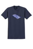 Southern Airways T-Shirt - Vintage Your Service in the South Sticker - Navy