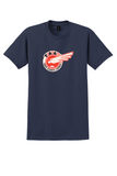 Trans Atlantic Airways T-Shirt - Vintage Winged Eagle Bag Sticker - Navy
