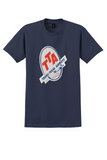 Trans-Texas Airways T-Shirt - Vintage Route of the Starliners Sticker - Navy