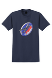 TWA T-Shirt - Vintage Constellation Trans World Airline Sticker - Navy