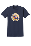 Trans-Texas Airways T-Shirt - Vintage Route of the Starliners Bag Sticker - Navy