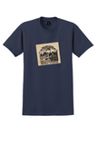 Trans-Canada Air Mail T-Shirt - Vintage First Flight Montreal-Lethbridge Label - Navy