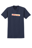 Air Tahiti T-Shirt - Vintage Red Logo Bag Sticker - Navy