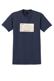 USAir T-Shirt - Vintage Fly The USA On USAir Bag Label - Navy