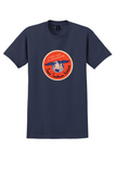 Union Southern Airlines T-Shirt - Vintage Winged Globe Bag Sticker - Navy