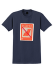United Airlines T-Shirt - Vintage Occupied Seat Card - Navy
