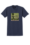 West Coast Airlines T-Shirt - Vintage F-27 Totem Pole Bag Sticker - Navy