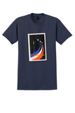Paris Air Show 1963 T-Shirt - Vintage Le Bourget Poster Stamp Sticker - Navy