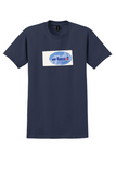 Air Transat T-Shirt - Vintage Blue Sky Logo Bag Sticker - Navy