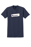 Air Transat T-Shirt - Vintage Widebody Jet Bag Sticker - Navy