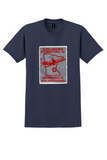 Airliners International T-Shirt - Vintage 96 Minneapolis Sticker - Navy