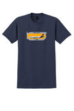 Airtours T-Shirt - Vintage Airbus A320 Bag Sticker - Navy