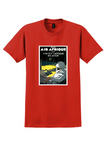 Air Afrique T-Shirt - Vintage Explorer Binoculars Poster - Red