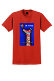Air France World Route Network T-Shirt - Vintage Flags Poster - Red