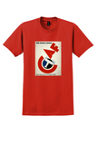 CAF Voyages Aeriens T-Shirt - Vintage Red C Airplane Poster - Red