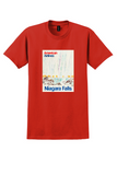 American Airlines Niagara Falls T-Shirt - Vintage Pastel Falls Poster - Red