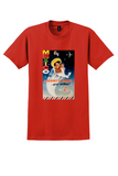 Aeronaves de Mexico T-Shirt - Vintage Night Sky Couple Poster - Red