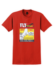 Boston-Maine Airways T-Shirt - Vintage New England Map Poster - Red