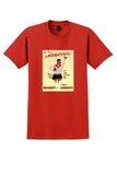 Braniff Argentina T-Shirt - Vintage Gaucho Guitar Poster - Red
