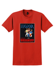 Braniff Havana T-Shirt - Vintage Cuban Musicians Poster - Red