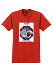 British Airways TriStar T-Shirt - Vintage Superflights Poster - Red