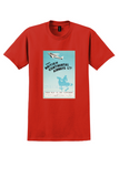 British Continental Airways T-Shirt - Vintage Avoid Being Held Up Poster - Red