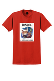 Delta Boston T-Shirt - Vintage Landmarks Poster - Red