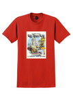 Delta Walt Disney World T-Shirt - Vintage Castle Poster - Red