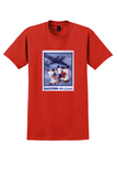 Eastern Air Lines T-Shirt - Vintage Airliner and Flags Poster - Red