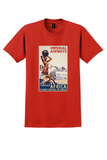 Imperial Airways Africa T-Shirt - Vintage 1935 Days Not Weeks Poster - Red