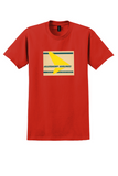 Allegheny Airlines T-Shirt - Vintage Formerly All American Airways Sticker - Red