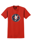 American Airlines T-Shirt - Vintage Mail Passengers Express Sticker - Red