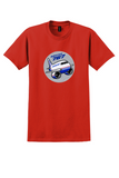 Boeing 767 T-Shirt - Vintage Cartoon Widebody Bag Sticker - Red