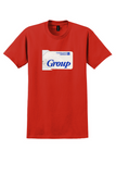 Continental Airlines T-Shirt - Vintage Group Baggage Tag - Red