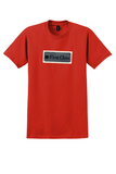 Continental Airlines T-Shirt - Vintage First Class Globe Bag Sticker - Red