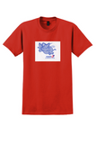 Crossair T-Shirt - Vintage Jumbolino Elephant Bag Sticker - Red
