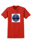 DC-8 Flight Crew T-Shirt - Vintage Starry Jet Roundel Sticker - Red