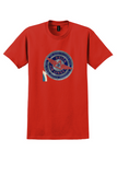 Delta T-Shirt - Vintage Trans-Southern Route Fort Worth Atlanta Bag Sticker - Red