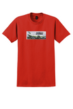 Air Afrique T-Shirt - Vintage Air Afrique Cargo DC-10 Bag Sticker - Red