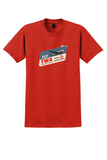 TWA T-Shirt - Vintage Super-G Constellation Bag Sticker - Red
