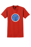 Foynes Flying Boat Museum T-Shirt - Vintage Flown Back In Time Sticker - Red