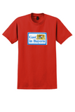 Gast in Bayern T-Shirt - Vintage Bavarian Coat of Arms Travel Sticker - Red
