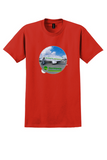 Germania T-Shirt - Vintage Boeing 737 on the Ramp Sticker - Red