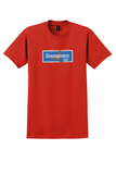 Greenpeace T-Shirt - Vintage 1992 Whale Tail Sticker - Red