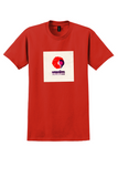 Hawaiian Airlines T-Shirt - Vintage Pualani Flower Logo Sticker - Red
