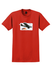 Iberia T-Shirt - Vintage 60 Aniversario Ford Trimotor Sticker - Red