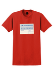Air Continental T-Shirt - Vintage Air Cargo Label - Red