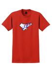 Air Europa T-Shirt - Vintage Die-Cut Jet Bag Sticker - Red